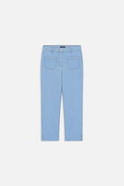 Trousers Pmalleydenim sky blue woman