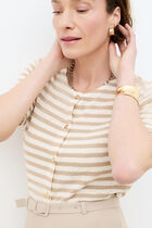 T-shirt Tmidi cognac brown woman