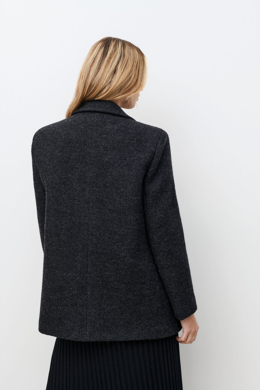 Abrigo Girelli 100% lana gris mujer
