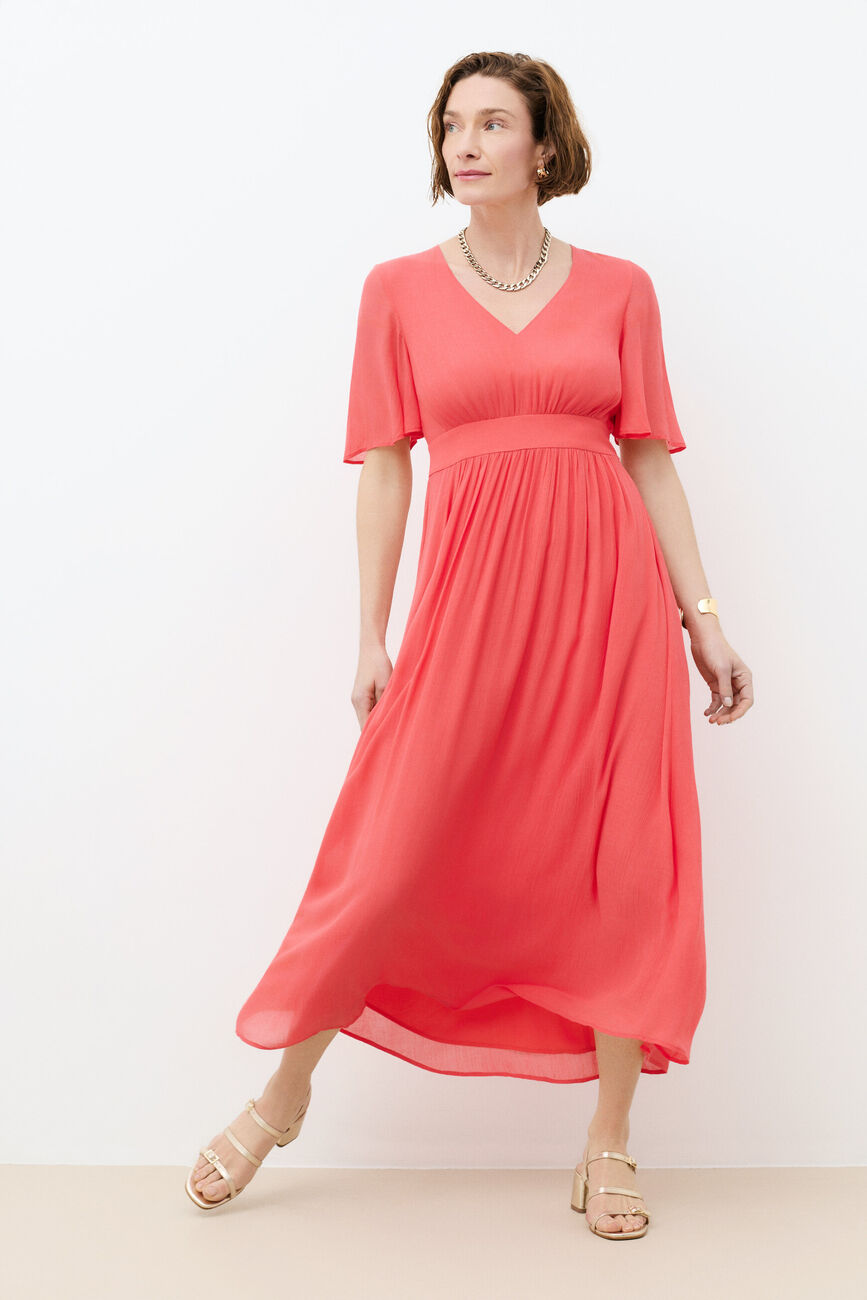 Kleid Rbeaute korallenrot damen