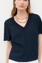Coseline shirt navy blue woman