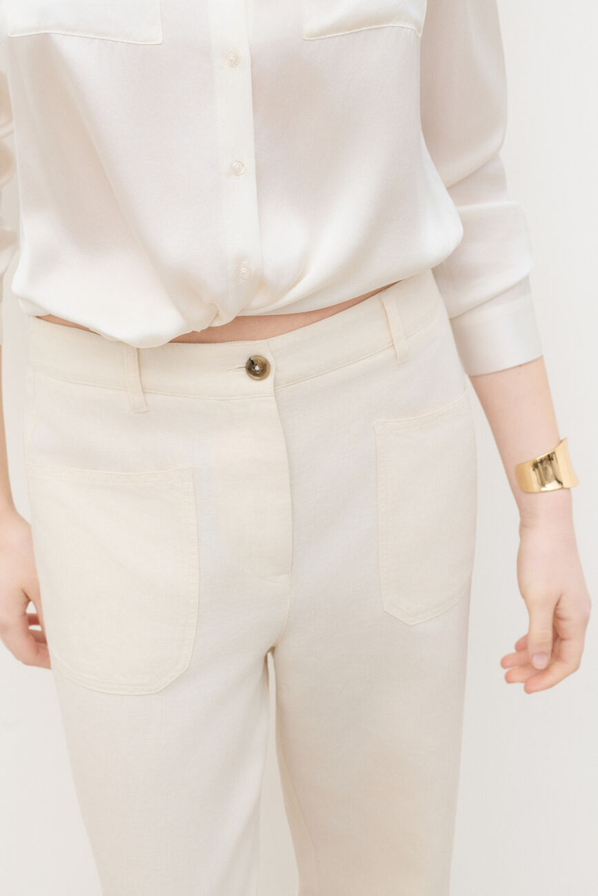 Pantalon Pygmalion2 ecru femme