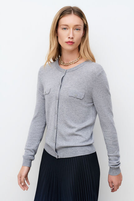 Gilet Mcarola gris femme