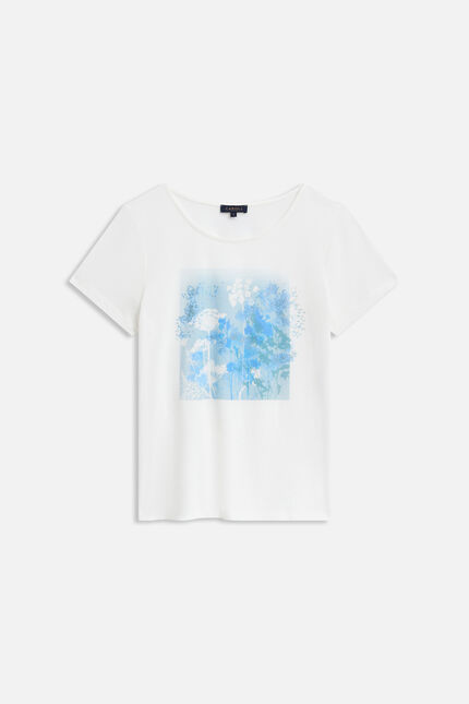 T-shirt Toutes &agrave; l'&eacute;cole Taxime Gypso bleu gris femme