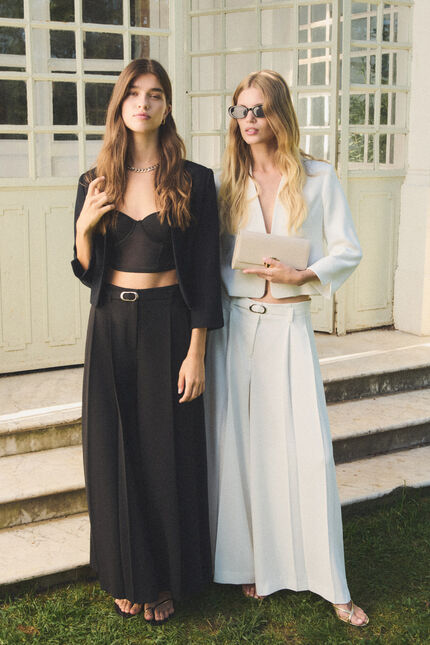 Pantalon Pinceau noir femme