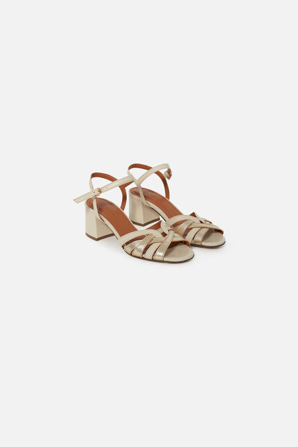 Sandales &agrave; talons Lucia sable femme