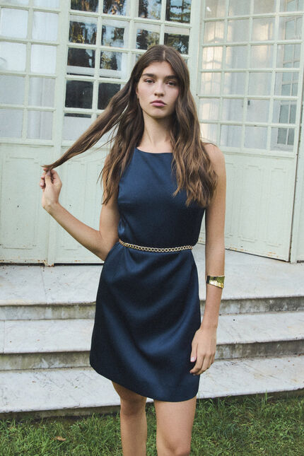 Robe Rsoline2 bleu marine femme