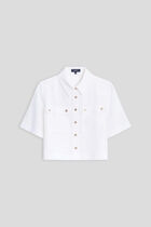 Cleona shirt 100% linen white woman