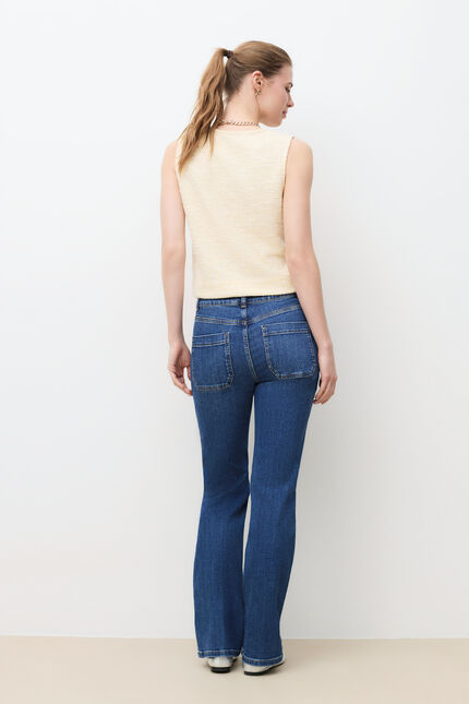 T-shirt Tlodie jaune pastel femme