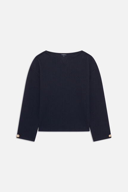 T-shirt Tninie bleu marine femme