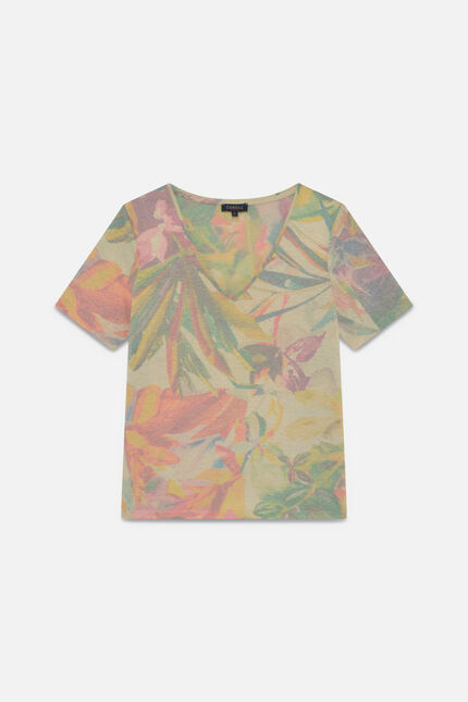 T-shirt Tmolly bleu gris femme