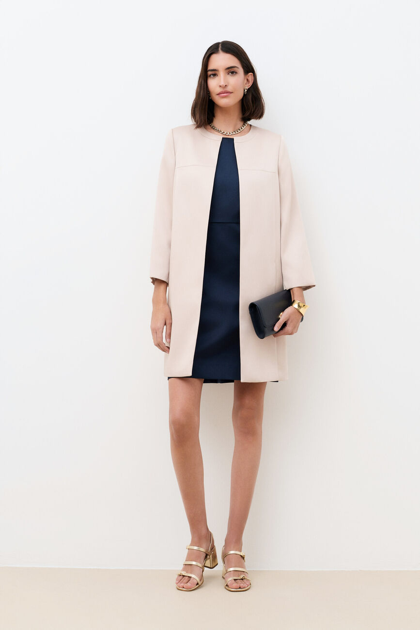 Manteau Gjessy couleur or femme