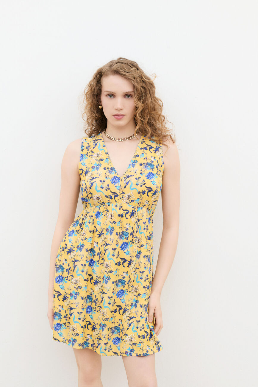 Abito Rtan giallo canario donna
