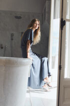 Coulis shirt blue-grey woman