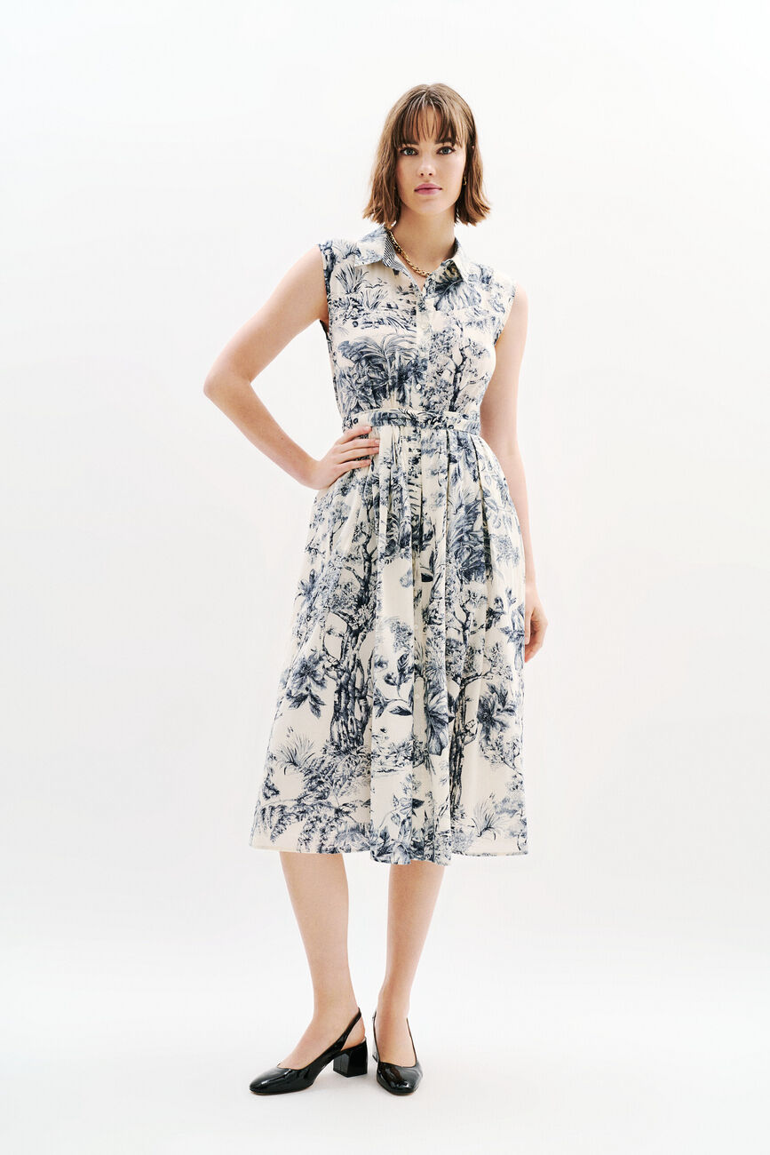 Jurk rbetty marineblauw vrouw