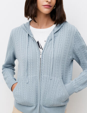 Gilet Bastien bleu clair femme