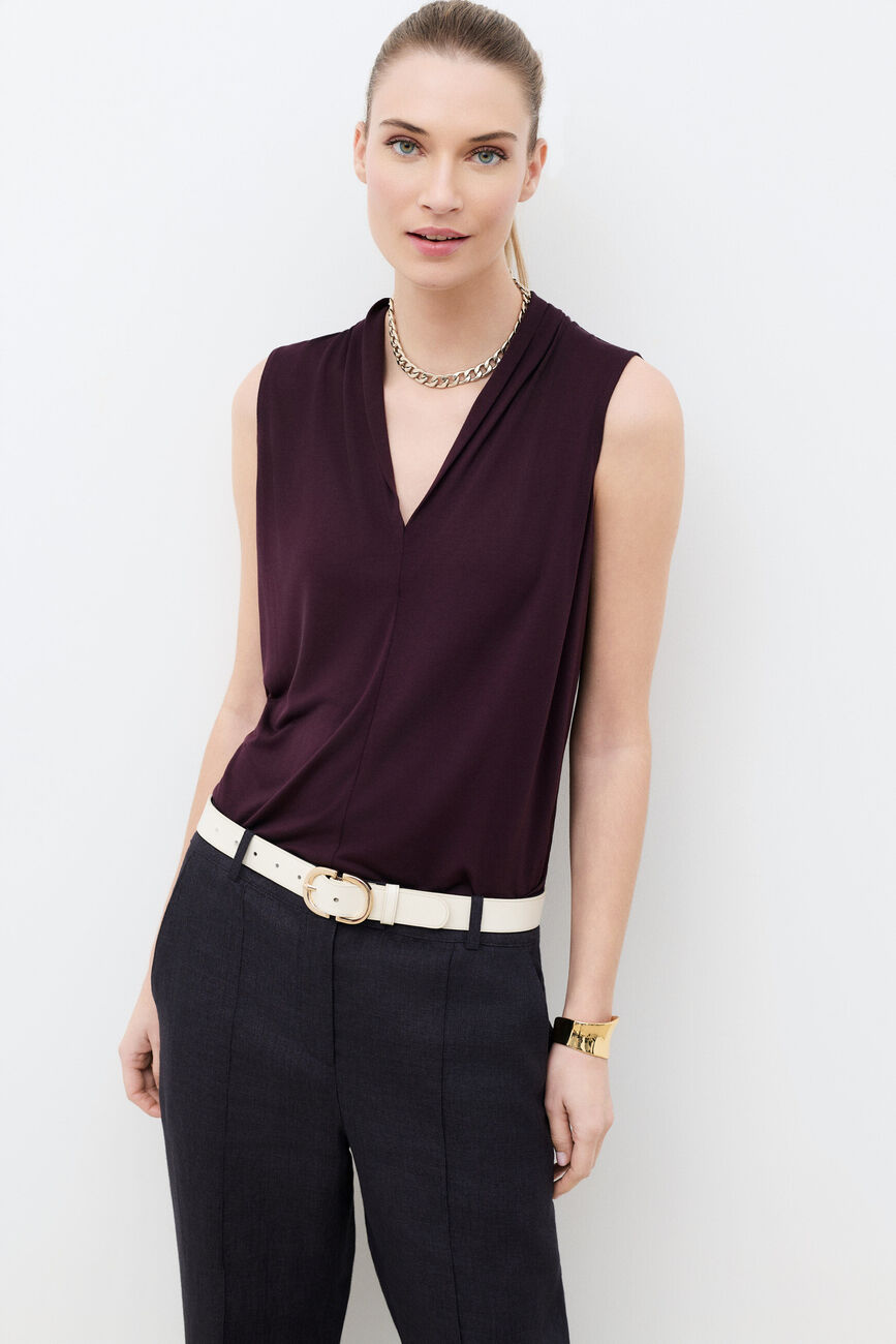 Maglietta Tmuse marron fonc&eacute; donna
