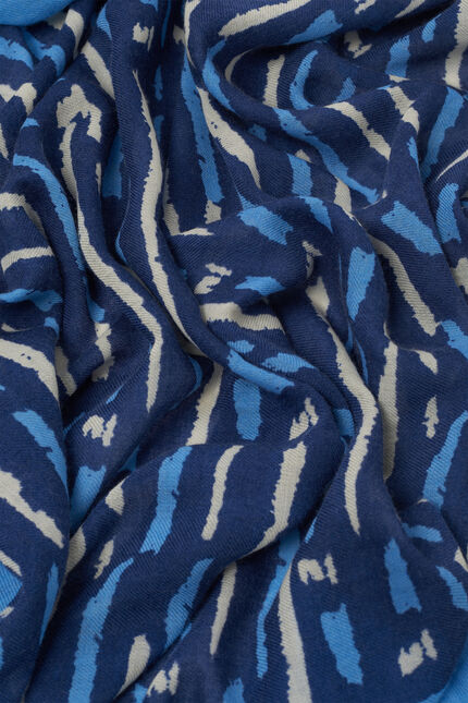 Lenira scarf navy blue woman
