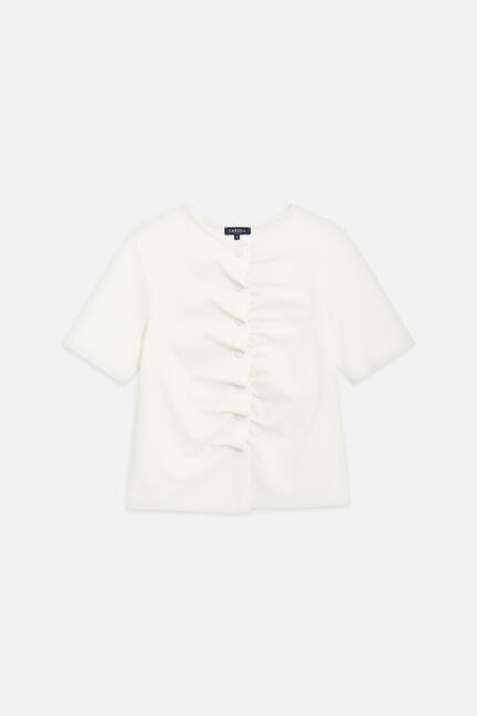 T-shirt Tlena ecru femme