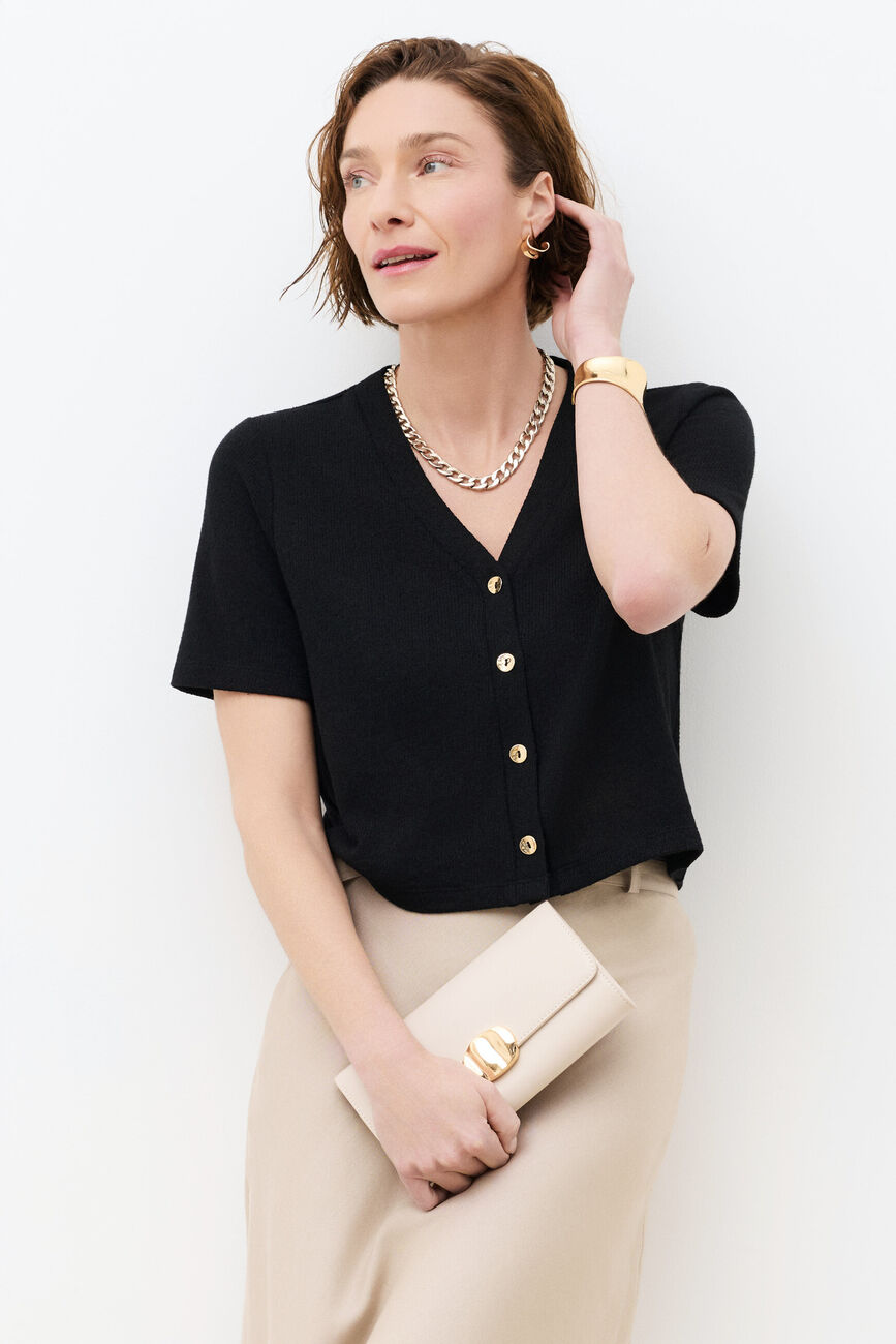 Tvacances T-shirt preto mulher