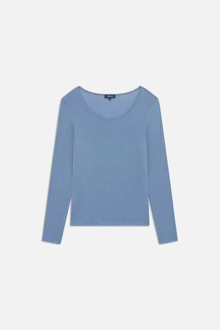 T-shirt Tolivia bleu lavande femme