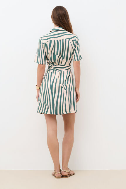 Robe Rleona3 vert turquoise femme
