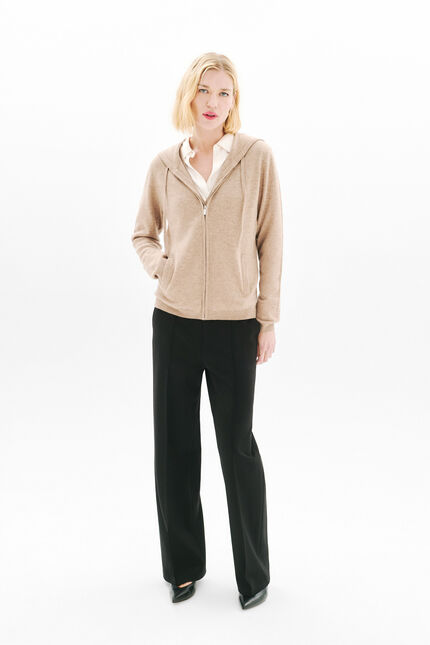 Gilet basila marron clair femme