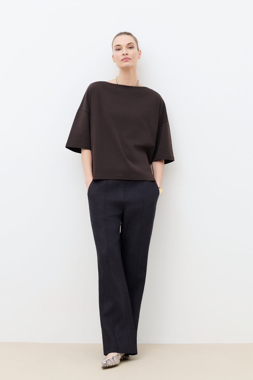 Maglietta Tcosi marron fonc&eacute; donna