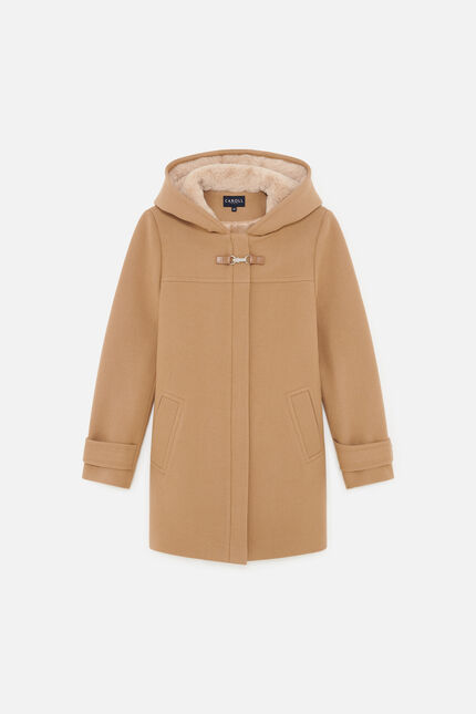 Manteau guimotin camel femme
