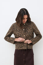 Vminatellaprint jacket light brown woman