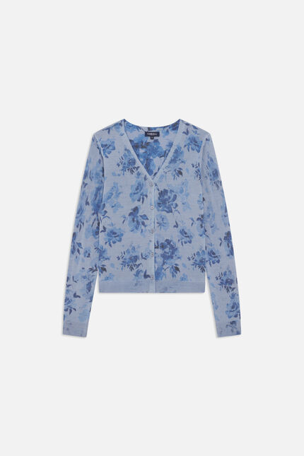 Gilet Mveronica bleu gris femme