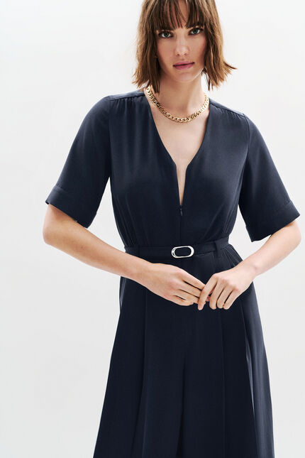 Combinaison Cpinceau bleu marine femme