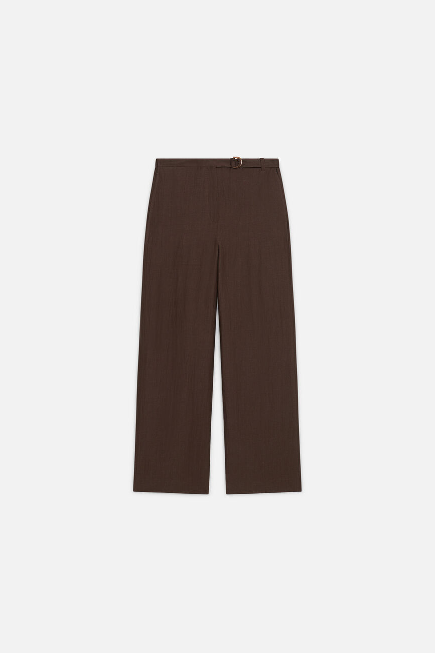 Broek Paradis marron fonc&eacute; vrouw