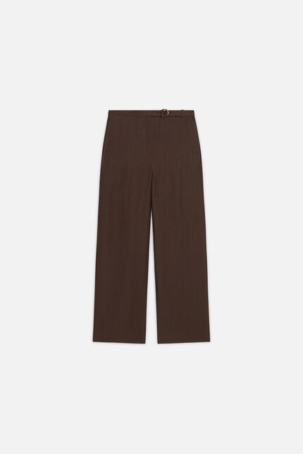 Pantalon Paradis marron fonc&eacute; femme