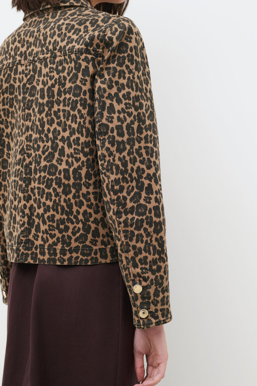 Vminatellaprint jacket light brown woman