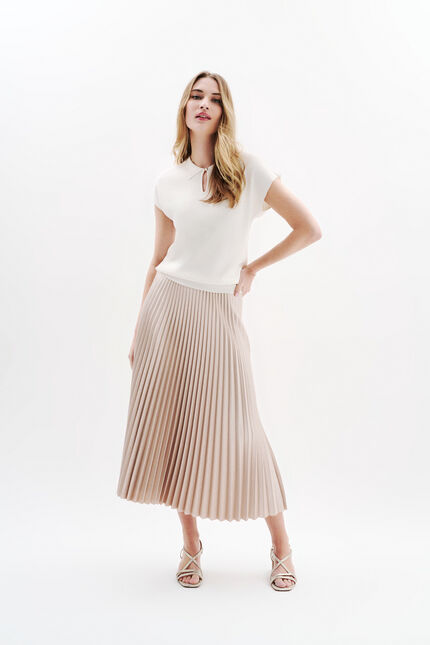 Jupe Jamy couleur or femme