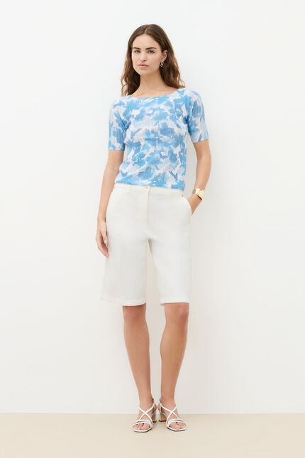 Short Permuda blanc femme