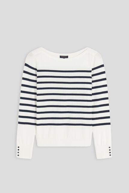 Pull mjulie ivoire femme