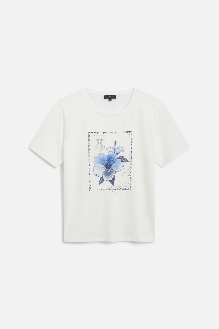 T-shirt Tim-Stamp navy blue woman