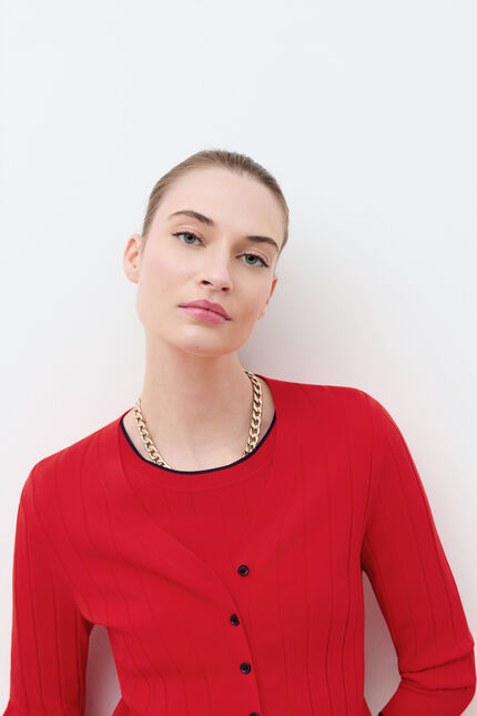 Gilet Charly rouge femme