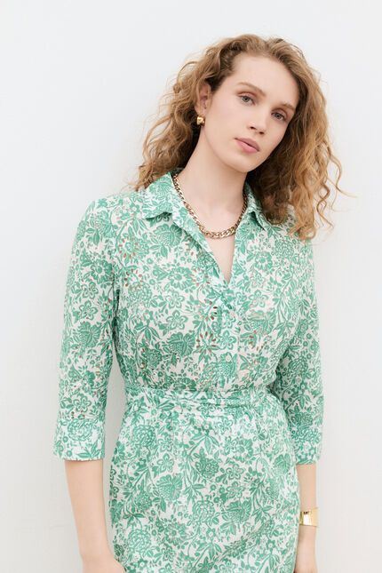 Robe Rlaurane vert femme