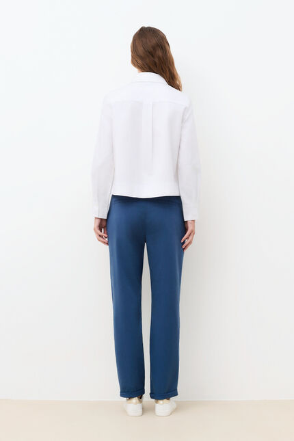 Pantalon Perseo bleu fonc&eacute; femme