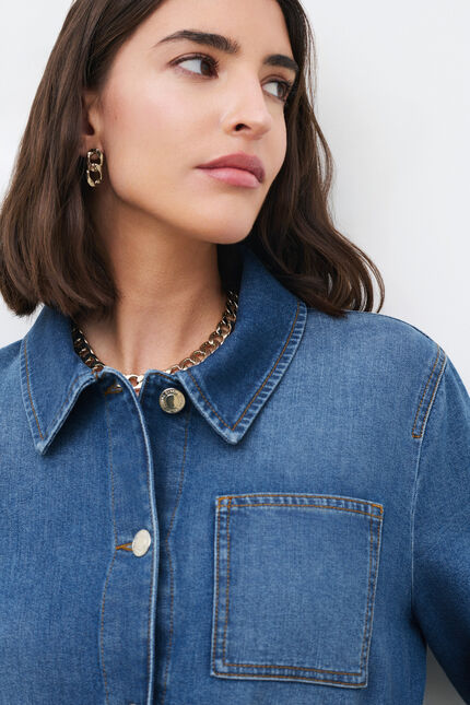 Veste Vanina denim stone femme