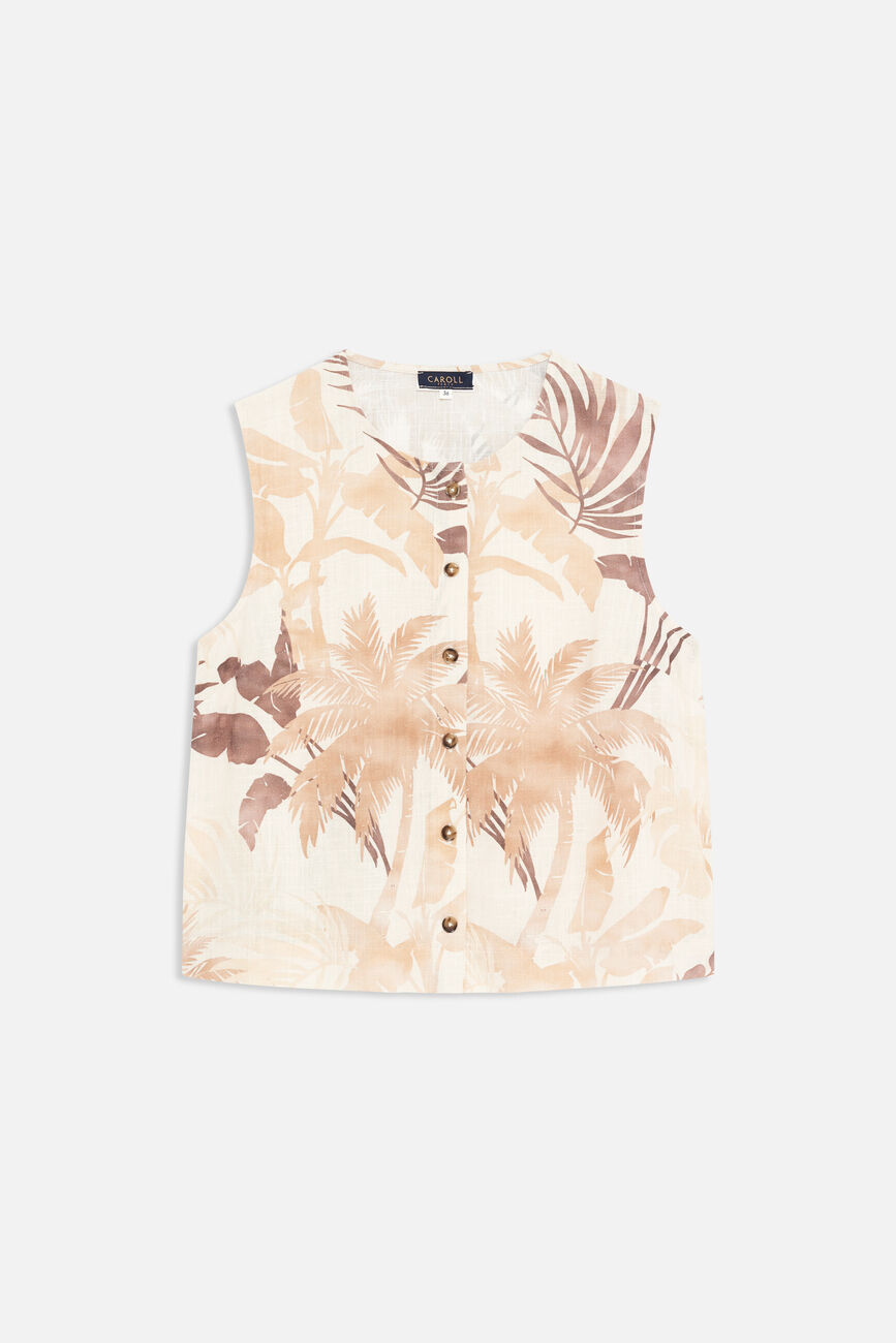 Camisa Claurane2 beige mujer