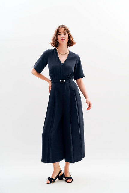 Combinaison Cpinceau bleu marine femme
