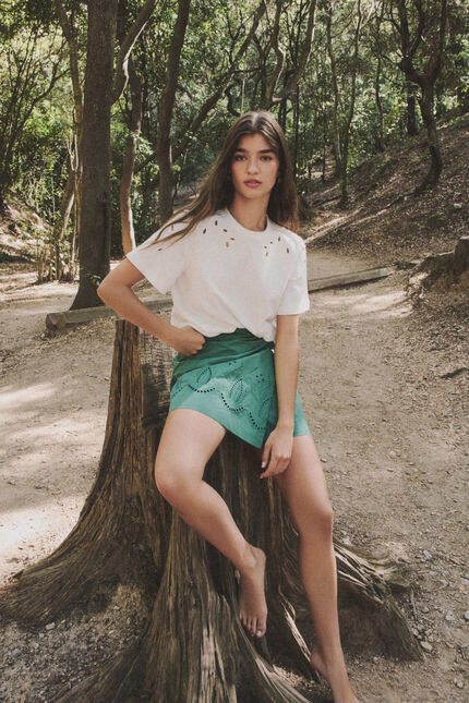 Jupe-short Partenabrode vert femme