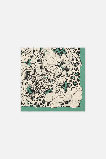 Foulard Lapantera vert kaki femme