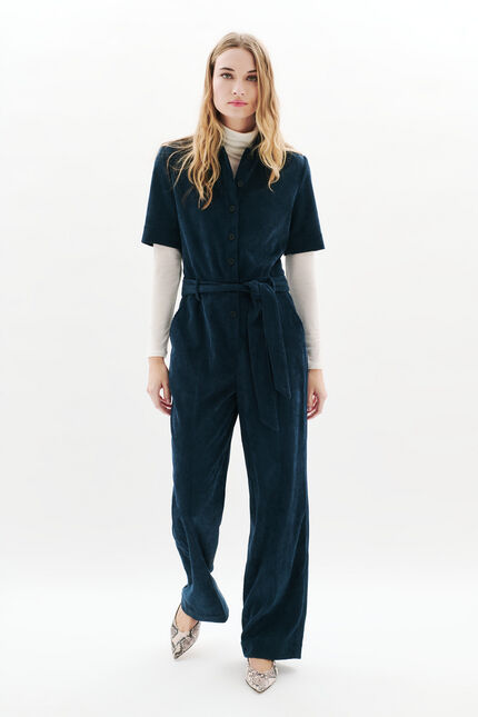 Capucine jumpsuit navy blue woman