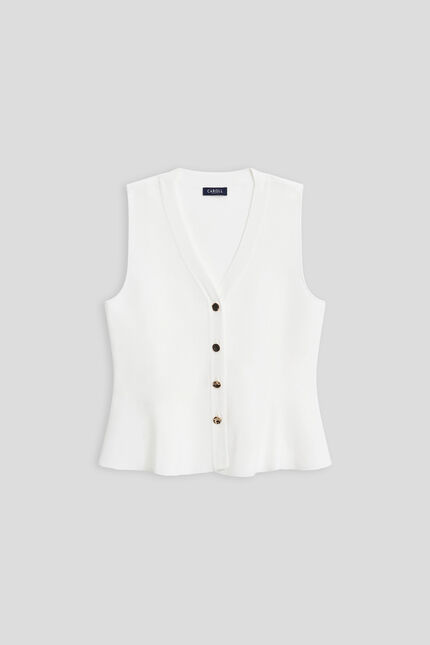 Cardigan Davina ecru femme