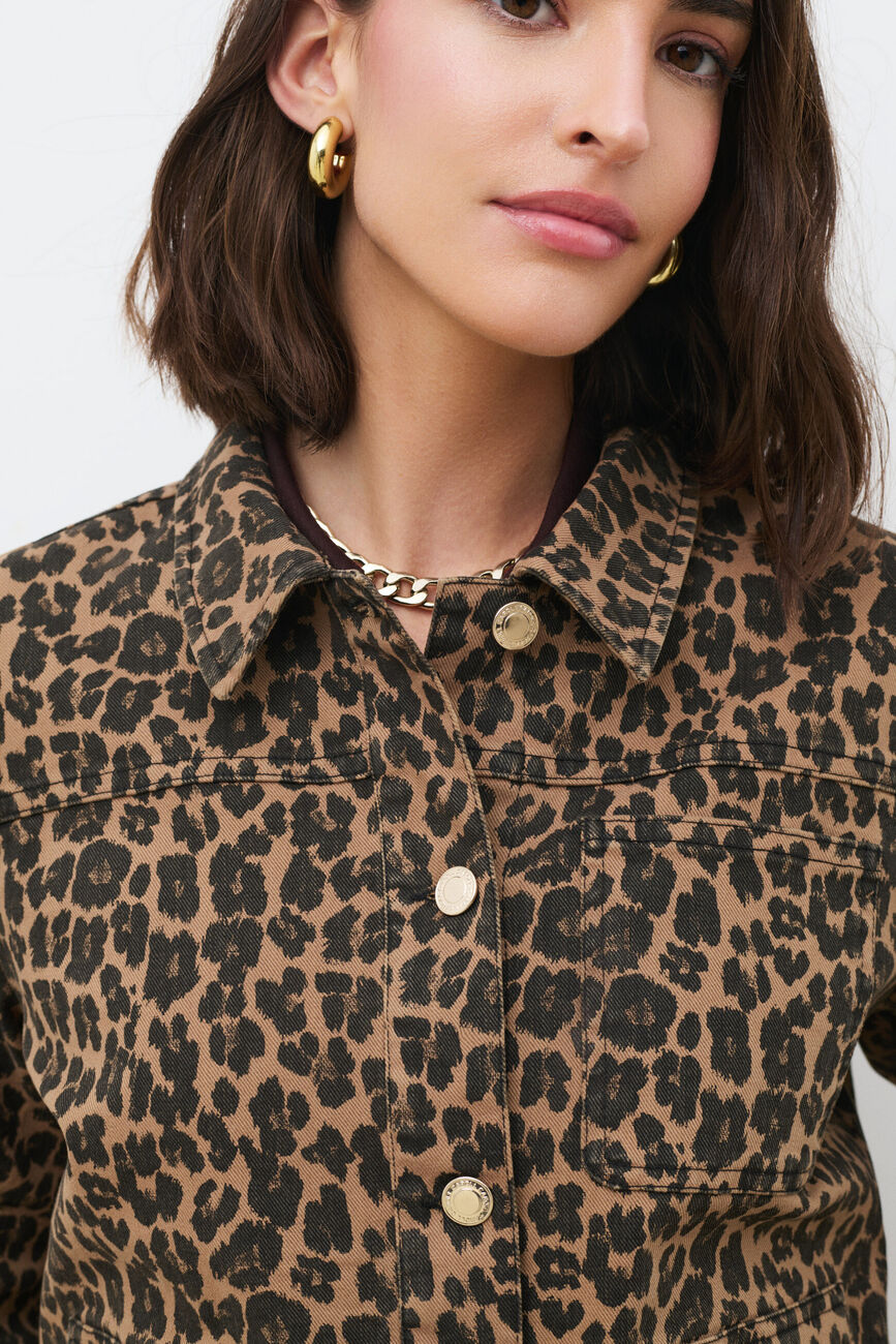 Vminatellaprint jacket light brown woman